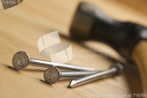 Image of Hammer and Nails Abstract