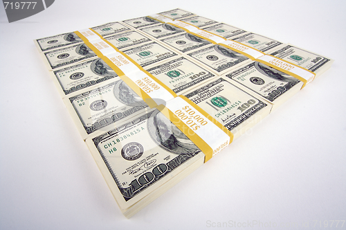 Image of Stacks of One Hundred Dollar Bills