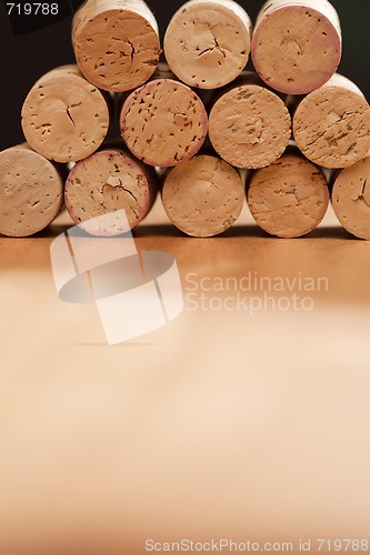 Image of Stack of Wine Corks