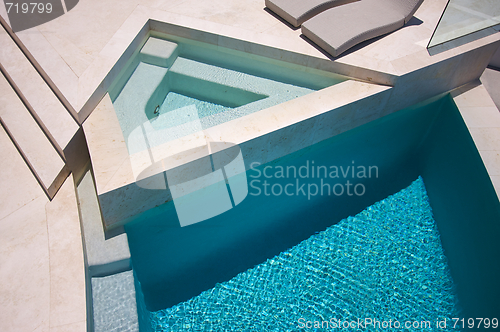 Image of Custom Luxury Pool and Chairs Abstract