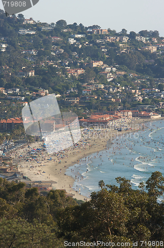 Image of Crowded Day At The Beach