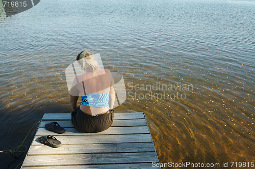 Image of Relaxing on the Dock