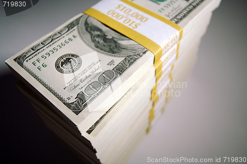 Image of Stacks of One Hundred Dollar Bills