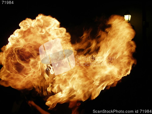 Image of spitting fire