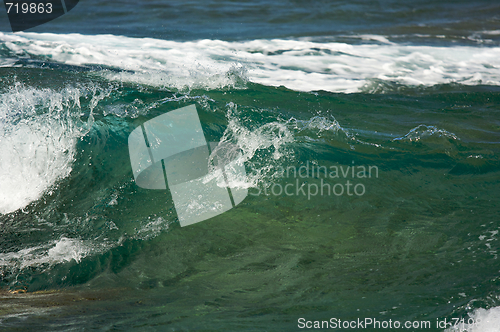 Image of Crashing Wave on the Na Pali Coast