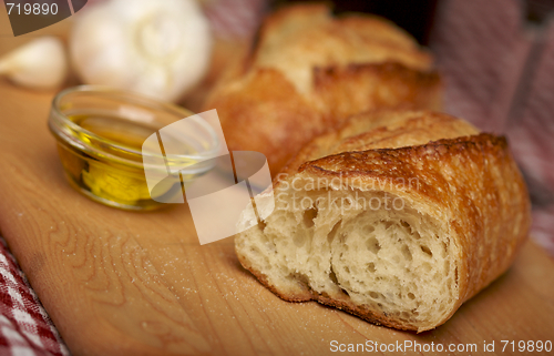 Image of Sourdough Bread on Cutting Board