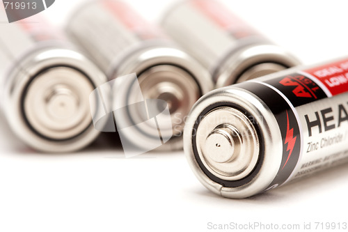 Image of Batteries on White