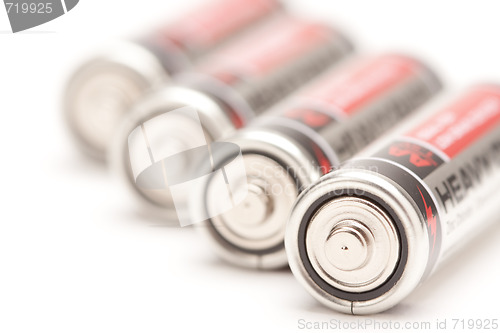Image of Batteries on White