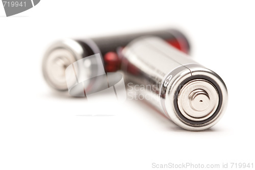 Image of Batteries on White