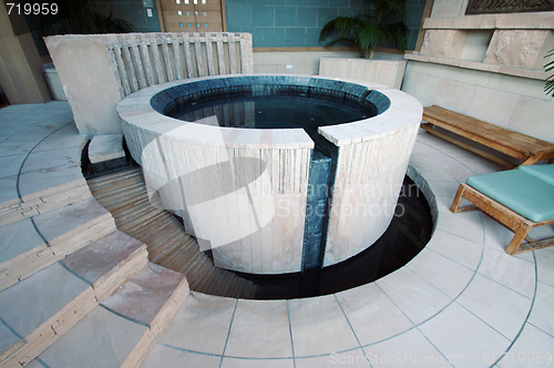 Image of Hot Tub in A Spa Setting