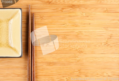 Image of Bamboo Textured Surface Background