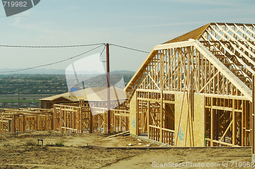 Image of Construction Home Framing Abstract