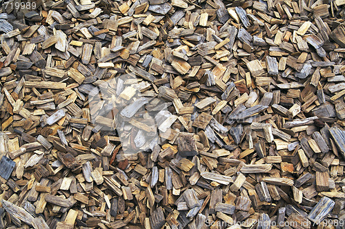 Image of Background of Landscaping Wood Chips