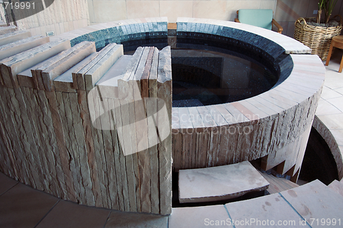 Image of Hot Tub in A Spa Setting