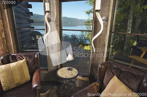 Image of Rustic Reading Room in Rural Setting