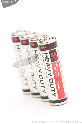 Image of Batteries on White
