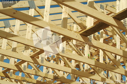 Image of Construction Home Framing Abstract