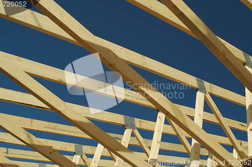 Image of Construction Home Framing Abstract