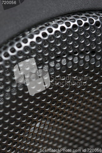 Image of Abstract Macro of Speaker Mesh