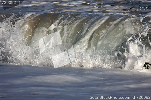 Image of Dramatic Shorebreak Wave