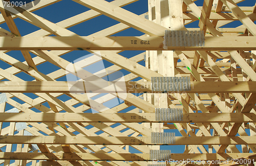 Image of Construction Home Framing Abstract