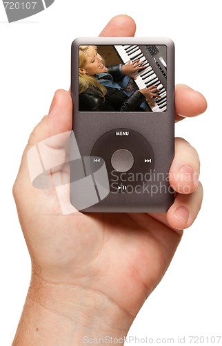 Image of Man's Hand Holding Electronic Gadget