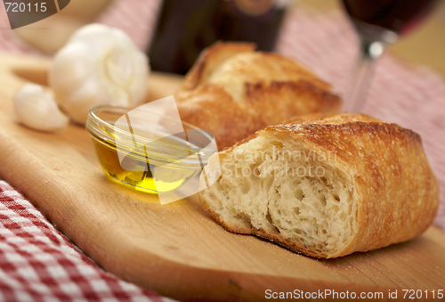 Image of Sourdough Bread on Cutting Board