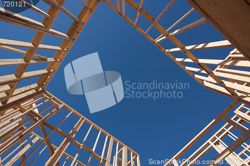 Image of Construction Home Framing Abstract