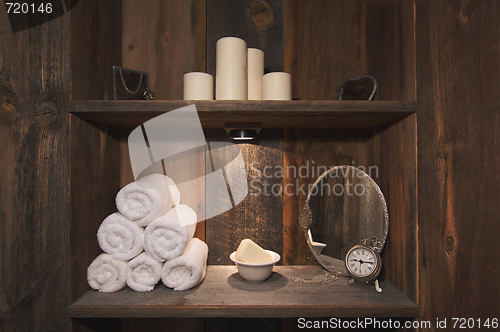 Image of Rustic Spa Scene