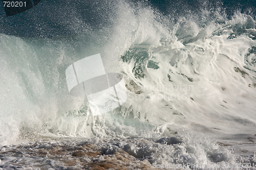 Image of Dramatic Shorebreak Wave