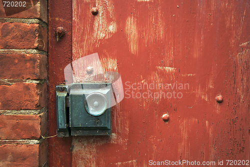 Image of Abstract Vintage Red Door