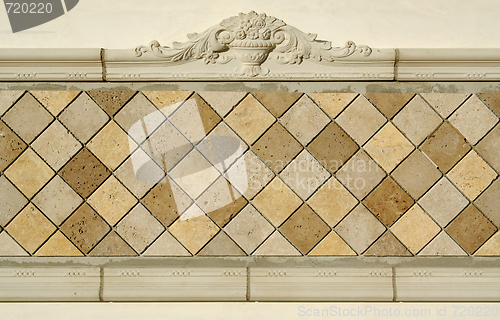 Image of Ornate Tiled Blank Wall Sign