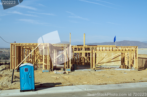 Image of Construction Home Framing Abstract