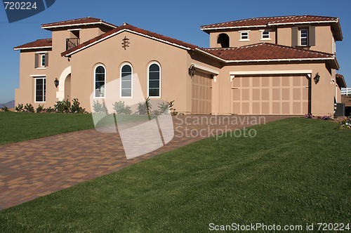 Image of Modern Home in Rural Setting.