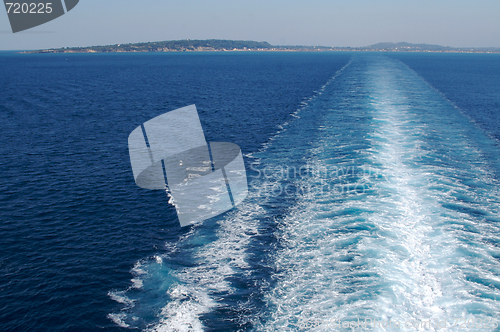 Image of Trail from A Cruise Ship