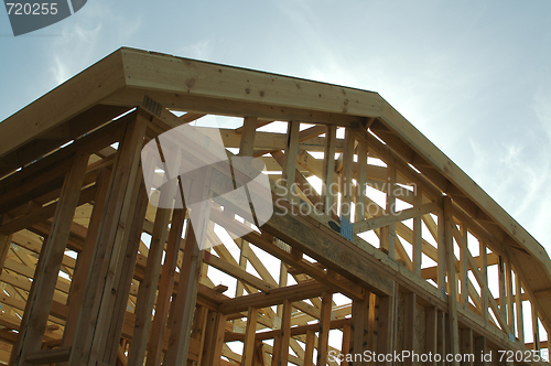 Image of Construction Home Framing Abstract