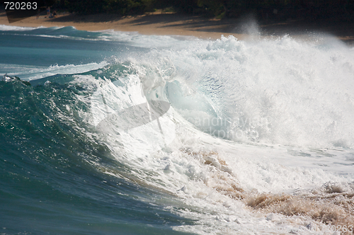 Image of Dramatic Shorebreak Wave