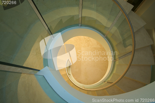 Image of Majestic Spiral Staircase Abstract