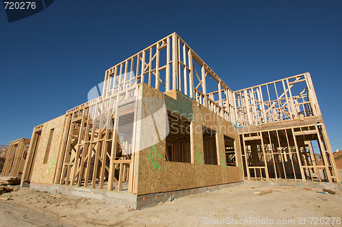 Image of Construction Home Framing Abstract