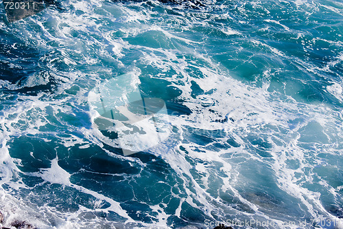 Image of Deep Blue Ominous Ocean Water