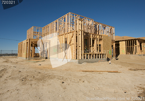 Image of Construction Home Framing Abstract