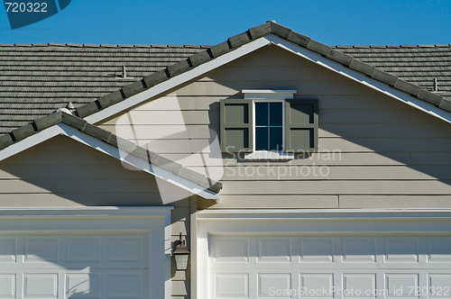 Image of Abstract of New Home Construction Facade