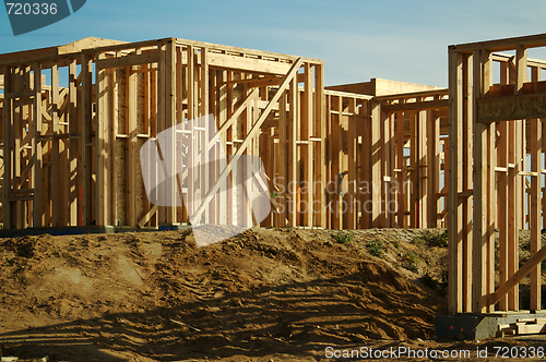 Image of Construction Home Framing Abstract