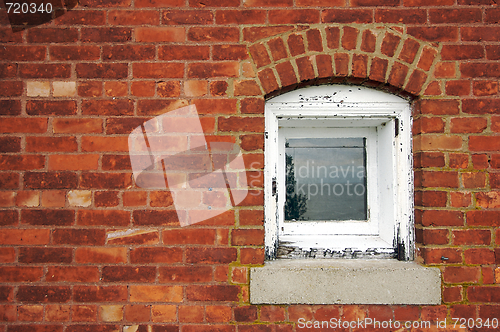 Image of Aged Brick Wall & Window