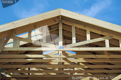 Image of Construction Home Framing Abstract