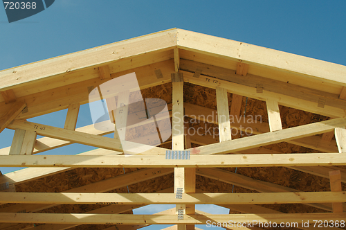 Image of Construction Home Framing Abstract