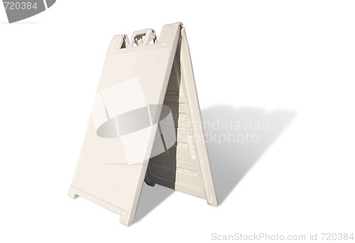 Image of Blank White Tent Sign