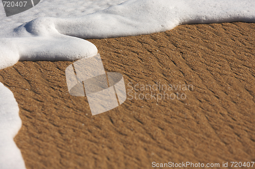 Image of Tropical Sand and Sea Foam