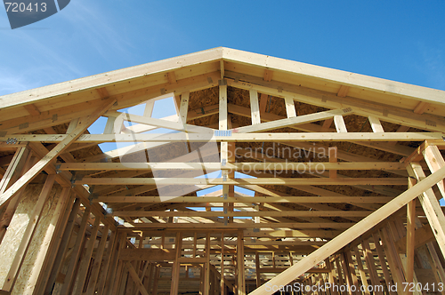 Image of Construction Home Framing Abstract