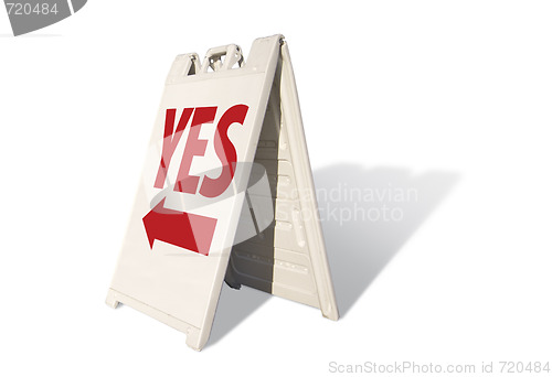 Image of Yes Tent Sign